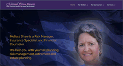 Desktop Screenshot of melissashawplanner.com